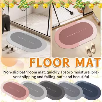 Модернизированный коврик для ванной комнаты, неводостойкие комфортные стоячие коврики, быстросохнущие коврики для ванной комнаты, напольный коврик для гостиной One Size