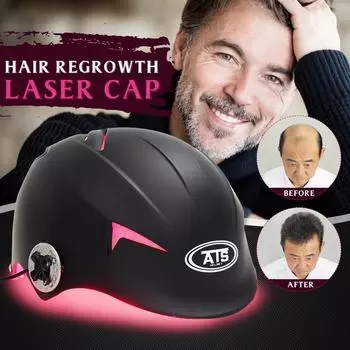 Модернизированный лазерный шлем для восстановления роста волос, медицинская терапия выпадения волос, лазерная шапочка на 128 диодов, аппарат для быстрого восстановления роста волос с бесплатными очками