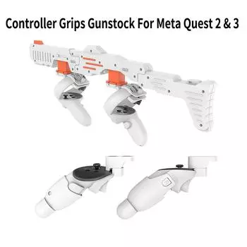 Модернизированный опыт игры в VR-стрелялку VR-контроллер Пистолет-приклад для Meta Quest 2 и 3 VR-аксессуары Подарок на Рождество/День рождения
