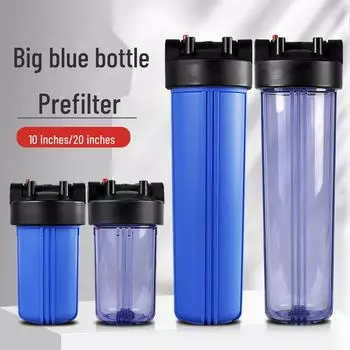 Модернизированный прозрачный 20-дюймовый предварительный фильтр Big Blue Water Purifier для дома 10 inch, 1 inch rubber teeth, without accessories синий