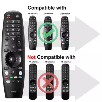 Модернизированный пульт Voice Magic Remote для LG OLED Smart TV 2018-2020 Magic Remote Замена MR20GA MR19BA MR18BA, с функцией указателя серый
