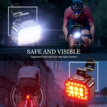 Модернизированный Q6 Strobe Light велосипедный фонарь передний фонарь USB перезаряжаемый светодиодный 1100 мАч велосипедный фонарь водонепроницаемый налобный фонарь велосипедный аксессуар