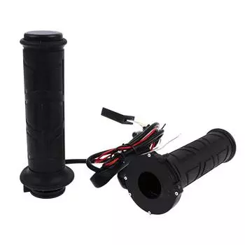 Модернизированный регулируемый руль мотоцикла, 22 мм, ручка с электрическим подогревом, нагревательная ручка чёрный