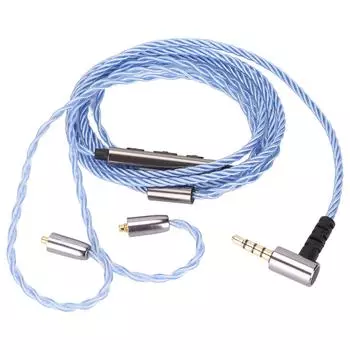 Модернизированный сменный кабель для наушников, посеребренный медный кабель для наушников, совместимый с SE846