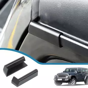 Модернизированный водосточный желоб на крышу для отвода дождевой воды для Jeep Wrangler JL Gladiator JT 2018-2023, Стайлинг автомобиля, внешние аксессуары чёрный