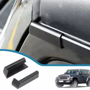 Модернизированный водосточный желоб на крышу для отвода дождевой воды для Jeep Wrangler JL Gladiator JT 2018-2023, Стайлинг автомобиля, внешний вид чёрный