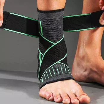 Модернизированный защитный бандаж для поддержки лодыжки Футбол Баскетбольный бандаж для защиты лодыжки XL чёрный