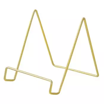 Modest Joy Проволочная подставка Подставка для книг Настольная подставка для книг Фоторамка Планшет Металл Цветная бумага Каталог Журнал (Золото, Большое)