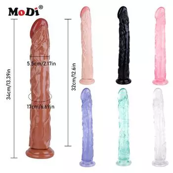 MoDi 32 см вставной силиконовый большой фаллоимитатор реалистичный пенис с сильной присоской секс-игрушки для женщин