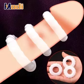 MoDi Комплект из 3 колец для пениса, кольца для пениса, тренажер для пениса, более сильная эрекция, задержка эякуляции, высокая эластичность, долговечные секс-игрушки для мужчин 3PCS/Set