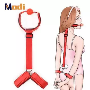 MoDi БДСМ связывание сбруя мяч открытый рот кляп фетиш мужчины раб взрослые игры эротические товары порно игрушки для пары B