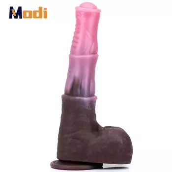 MoDi Дилдо С Присоской Силиконовая Секс-Игрушка Для Женщин Мужчин Реалистичный Животный Пенис Цвет Смешанный