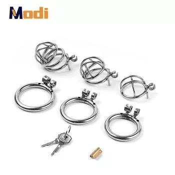 MoDi Маленький замок для пениса Мужской нержавеющая сталь клетка для члена целомудрие устройство для пениса замок для пениса эротическое связывание муж верность большая металлическая клетка для члена 40MM