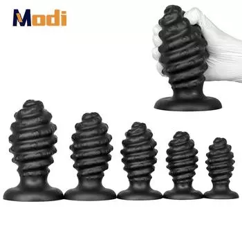 MoDi Огромная Анальная Пробка Большая Анальная Пробка Анальный Дилдо Заглушка Мастурбатор Анальные Шарики Вагинальная Стимуляция Расширитель Секс-Игрушки Для Женщин Мужчин S