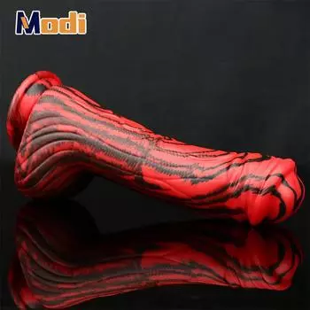 MoDi Redblack Силиконовый монстр-дилдо Фэнтези Дилдо с узлами Огромный толстый анальный пенис с сильной присоской