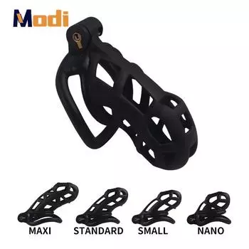 MoDi Секс-игрушки для мужчин Взрослый Мужской Целомудрие Клетка для члена Рукава для пениса Cockrings Эротический замок уретры БДСМ Бондаж