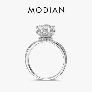 MODIAN Стерлингового Серебра 925 Обручальное Кольцо CZ Циркон Ювелирные Изделия Вечерние Обручальные Брендовые Кольца Для Женщин Подарок 5 серебряный