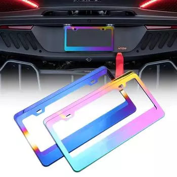 модифицированная американская рамка номерного знака из нержавеющей стали, синий цвет, рамка номерного знака, рамка номерного знака