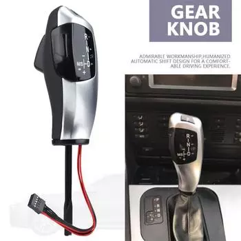 Модифицированная светодиодная ручка переключения передач, рычаг переключения передач для BMW E46 E60 E61, автомобиль, авто, LHD, автоматическая головка переключения передач