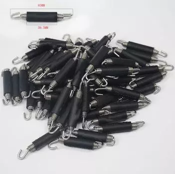 Модифицированная выхлопная труба для толстой нержавеющей стали крюк пружинное натяжение черная 1 штука