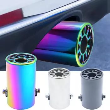 Модифицированная выхлопная труба Выхлопная труба Глушитель из нержавеющей стали Крышка выхлопной трубы Декоративная однотрубная выхлопная труба Выхлопная труба общего назначения для автомобильных выхлопных труб