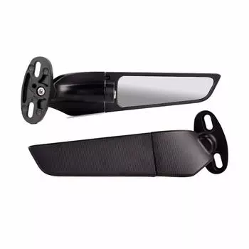 Модифицированное мотоциклетное зеркало для Kawasaki BMW Yamaha Honda Suzuki, аксессуары, регулируемое вращающееся боковое зеркало заднего вида с ветровым крылом