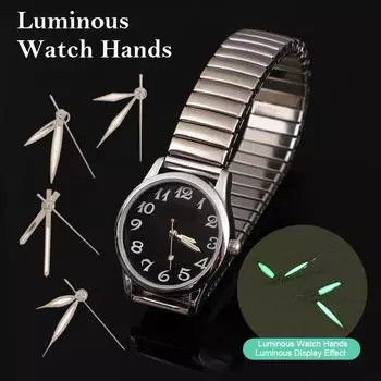 Модифицированные детали часов Зеленые светящиеся стрелки часов Указатели часов Ремонт часов Аксессуары для механизма Nh35/364R/7S A4