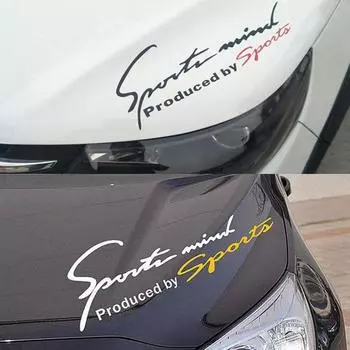 Модифицированные наклейки на автомобиль Наклейки на брови и лампы Светоотражающие наклейки на капот Наклейки на капот СПОРТ Наклейки на спортивные автомобили Автомобильные аксессуары красный черный