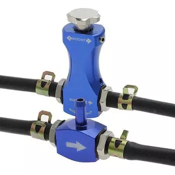 Модифицированные турбокомпрессоры Контроллер наддува Регулирующий турбокомпрессор типа T Алюминиевый манометр Давление Универсальные усилительные клапаны синий