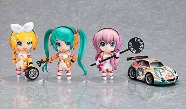 модифицированный набор Nendoroid Petit Racing Miku 2010 Nico прямые продажи [без наклейки] Ver. (Инерционный автомобиль белый) (только Нико)