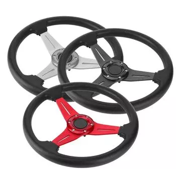 Модифицированный сменный аксессуар для замены рулевого колеса гоночного автомобиля 350 мм/14 дюймов красный