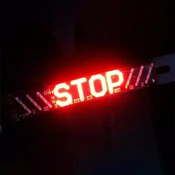 Модифицированный стоп-сигнал для мотоцикла, задний фонарь, светодиодный стоп-сигнал, указатель поворота, освещение номерного знака, панель предупредительного света при столкновении red light