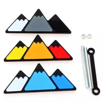 Модификация автомобильной решетки и украшение автомобиля, решетка, значок, эмблема, украшение, замена этикетки для 4Runner Tundra Sequoia Rav4 Highlander жёлтый