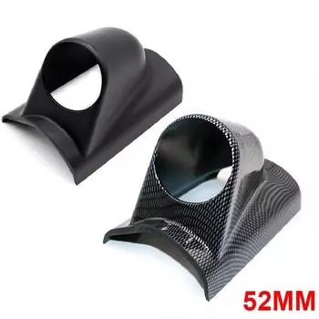 Модификация автомобиля 52 мм стойка для приборов черная с одним отверстием левая рама крышка для приборов кронштейн для приборов ABS карбоновая стойка для приборов A