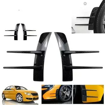 Модификация автомобиля боковая панель крыла листа автомобиля боковая вентиляционная декоративная наклейка кузова декоративная наклейка листовая панель декоративная наклейка универсальная чёрный