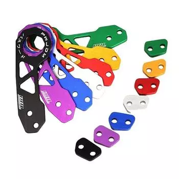 Модификация автомобиля JDM Style Racing Задний буксировочный крюк Задний бампер автомобиля Крюк из алюминиевого сплава Задний буксировочный крюк для Honda Civic Fit Jazz Gk5 жёлтый