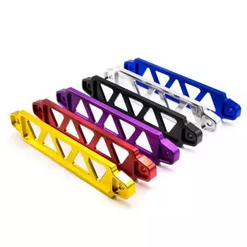 Модификация автомобиля, кронштейн для аккумулятора, треугольный кронштейн с пятью отверстиями, монтажный кронштейн для автомобильного аккумулятора из алюминиевого сплава чёрный