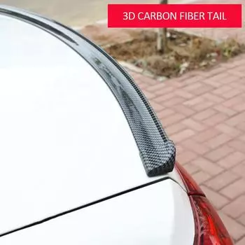 Модификация автомобиля Крыло из углеродного волокна Легкое Стильное Улучшение производительности Заднее крыло Гладкий Прочный Популярный Универсальный Стайлинг автомобиля 4