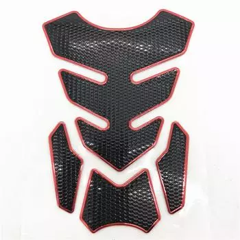 Модификация коврика, аксессуары, 3D наклейки из рыбьей кости, наклейки на топливный бак мотоцикла, украшение автомобиля красный