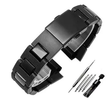 Модификация маленьких квадратных часов с пластиковым стальным ремешком [Zealbeaty] G-SHOCK DW5600/GBX-100/M5610/GA2100 2616 мм (черный)