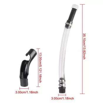 Модификация мотоцикла Изгиб масляной трубы Шланг для заправки топливом Труба топливного насоса Подача топлива Универсальное приспособление для гибки заправочной трубы черный белый