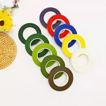 Модная 12 мм*25 м/рулон самоклеящаяся лента для стеблей букетов искусственные цветы тычинки обертывание флорист зеленые ленты DIY принадлежности floriculture tape белый