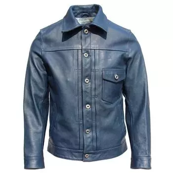 Китайский размер Мода 506 Толстая натуральная коровья кожаная куртка мужская вымытая винтажная коровья кожа пальто Slim Fit мужские куртки осень 3XL небесно-синий