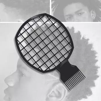 Модная афро-расческа-расческа, дреды, оловянная фольга, завивка, натуральный пушистый парикмахерский инструмент, волнистая вьющаяся расческа для укладки волос, витая расческа для волос чёрный