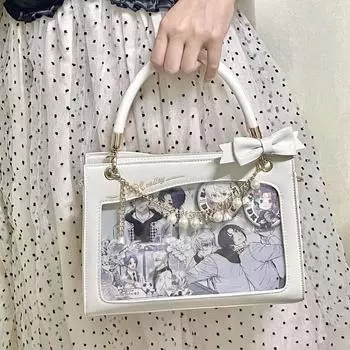 модная элегантная прозрачная женская сумка через плечо Y2k оригинальная винтажная повседневная сумка Ita квадратная модная роскошная дизайнерская женская сумка 26X18X9cm