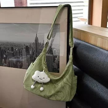 Модная элегантная сумка через плечо для женщин, модная эстетичная милая корейская популярная сумка через плечо, изысканная литературная женская новая сумка