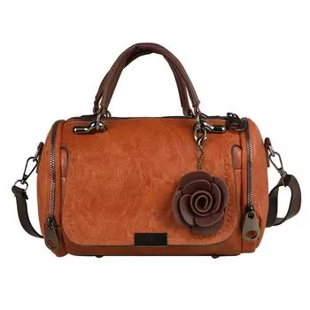 Модная элегантная женская сумка Bostton через плечо из высококачественной искусственной кожи, дизайнерские сумки через плечо для женщин, роскошные сумки-мессенджеры 25cm*14cm*15cm коричневый