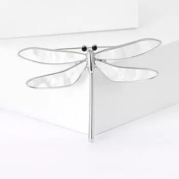 Модная эмалевая брошь в виде стрекозы, нишевые аксессуары для женской одежды высокого класса, булавка для корсажа в виде насекомого