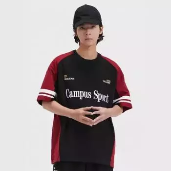 Модная американская Ins Контрастная цветная футболка с короткими рукавами, мужской летний уличный красивый мотоциклетный костюм, высококачественный топ с короткими рукавами Y2K M чёрный