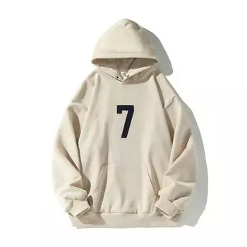 Модная американская ретро-толстовка Ins Digital с капюшоном для улицы, осень и зима, для мужчин и женщин, Y2K, новые повседневные пары, толстовки с капюшоном M бежевый